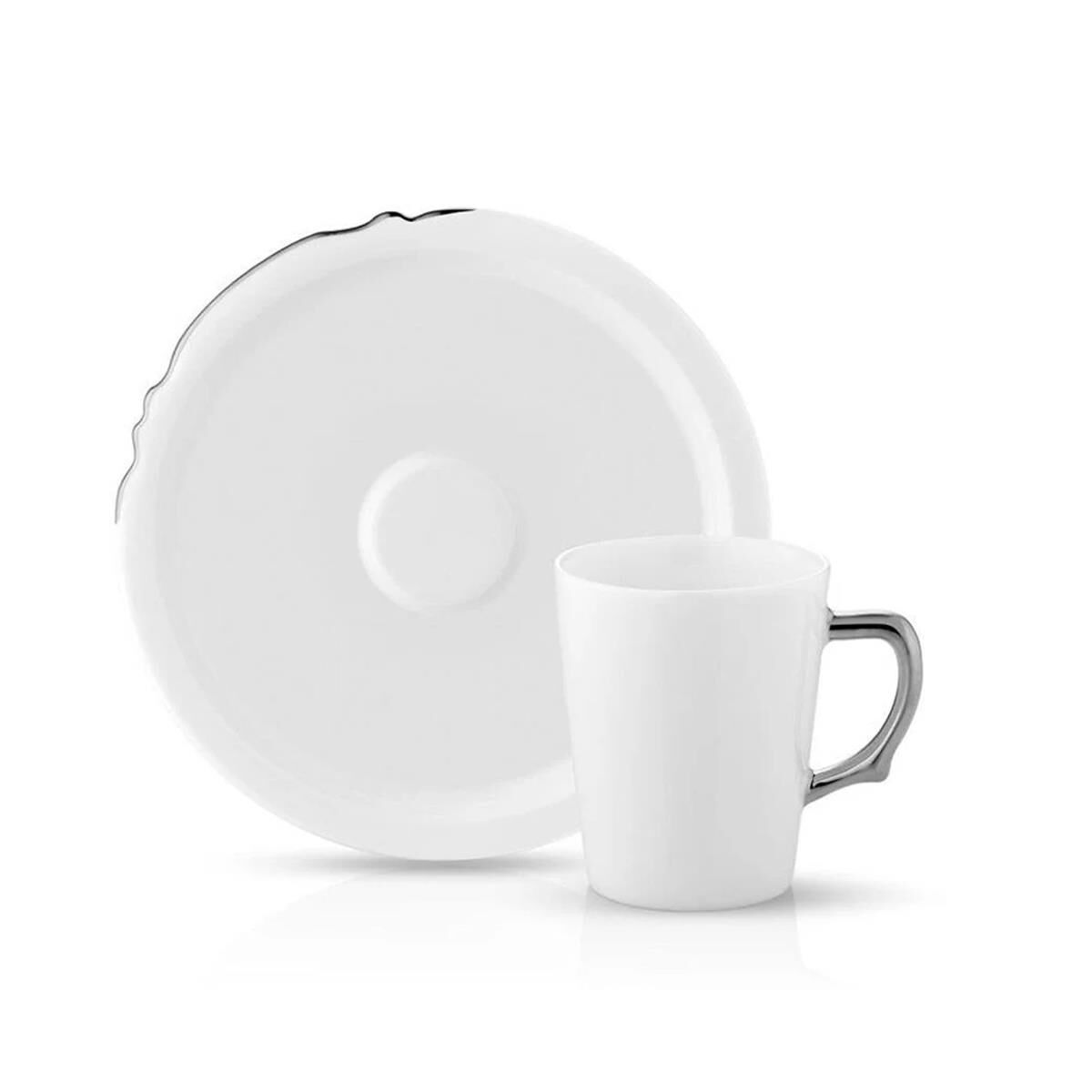 Eser-i İstanbul Türk Kahve Fincanı Seti 2’li Platin HK