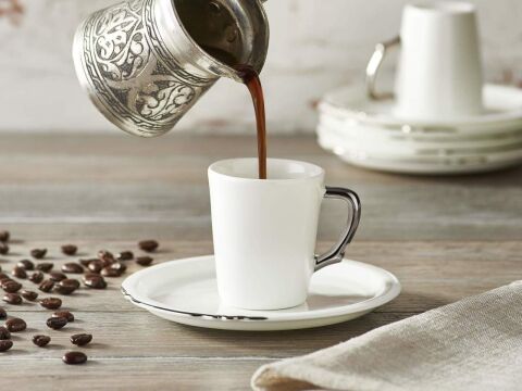 Eser-i İstanbul Türk Kahve Seti 2’li Platin HK