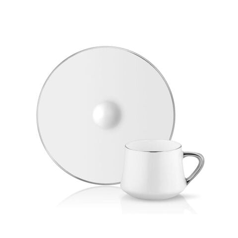 Sufi Türk Kahve Fincanı Seti 2'li Platin HK