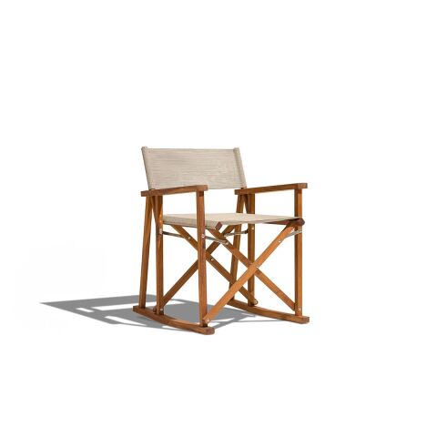 Gazebo Bahçe Sallanan İroko Sandalye Taupe Kumaş