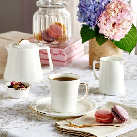 Eser-i İstanbul Çay/Kahve Fincanı Seti 2'li Altın HK