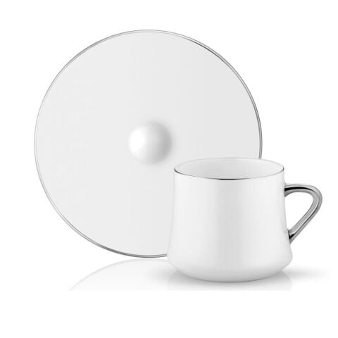 Sufi Çay/Kahve Fincanı Seti 2'li Platin HK