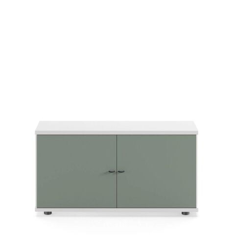 Sodade Komodin / TV / Kitaplık M1DK 100X40 H53 cm Beyaz-Yeşil