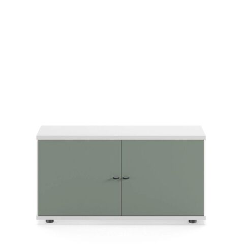 Sodade Komodin / TV / Kitaplık M1DK 100X40 H53 cm Beyaz-Yeşil