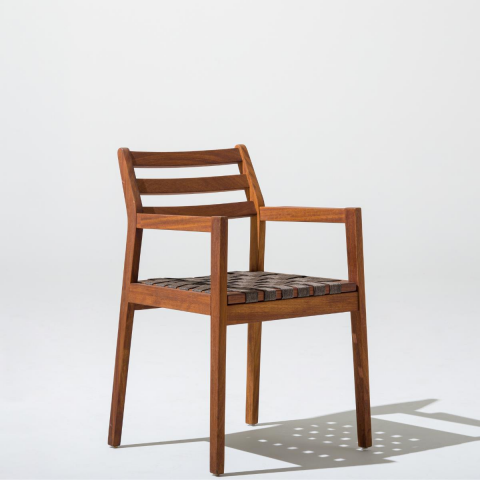 Abba Kolçaklı Kahverengi Sandalye