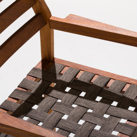 Abba Kolçaklı Kahverengi Sandalye