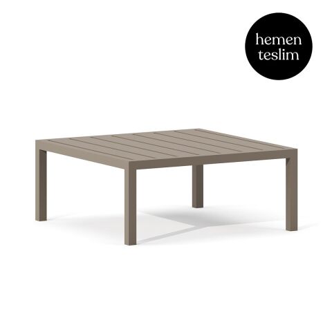 Alba Bahçe Taupe Sehpa 90X90