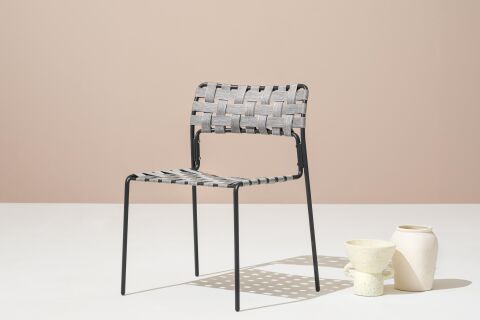 Mina Antrasit Epoksi Ayak 408 Gri Sandalye