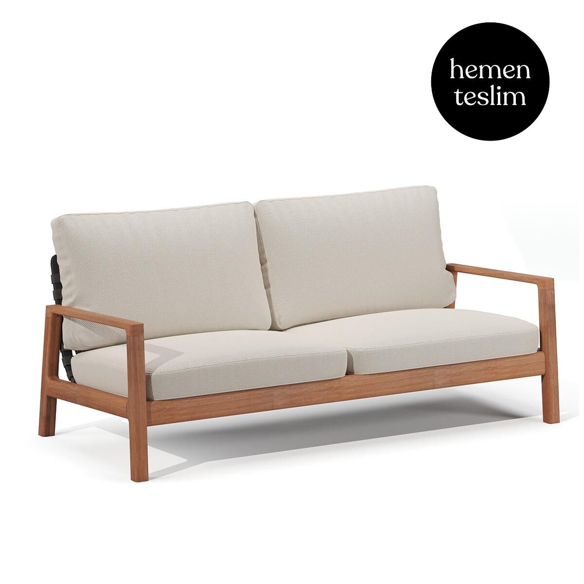 Mateo Bahçe İroko Kanepe Bej