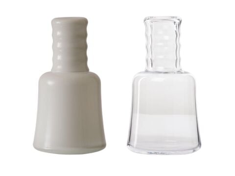 Aella Bardaklı Sürahi Seti 2'li Beyaz Ve Şeffaf