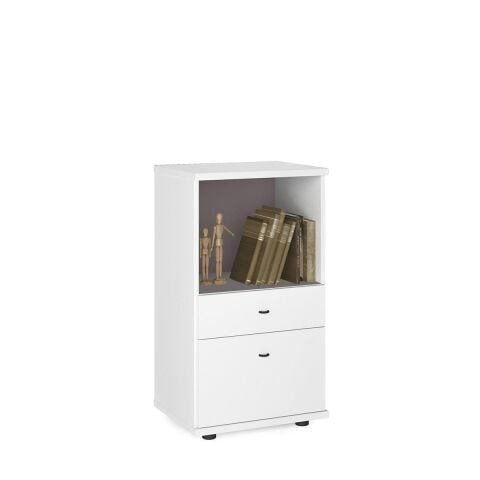 Sodade Kitaplık M3CH2 51X40 H91,5 cm Beyaz