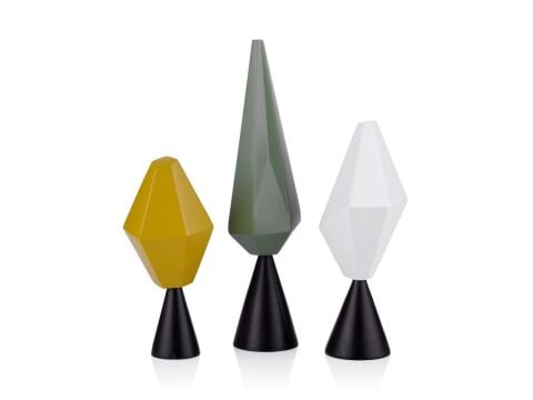 Miras Doğa Ağaçlar Set Sarı Yeşil Beyaz