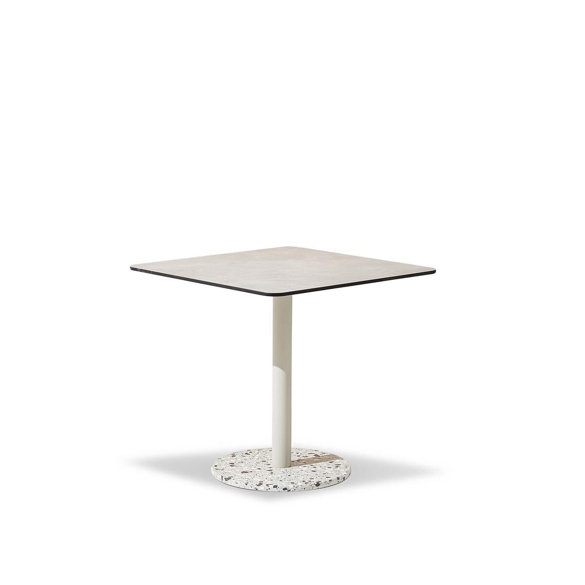 Alfie Bahçe Laminat Krem Masa 80x80