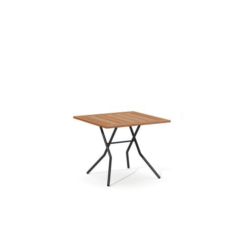 Esso Bahçe İroko Antrasit Masa 90x90