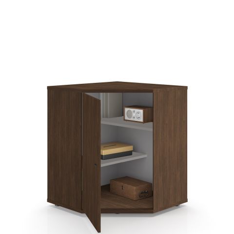 SodadeKSMDL2 Köşe Dolabı 76X76 H92 -Smoked Meşe