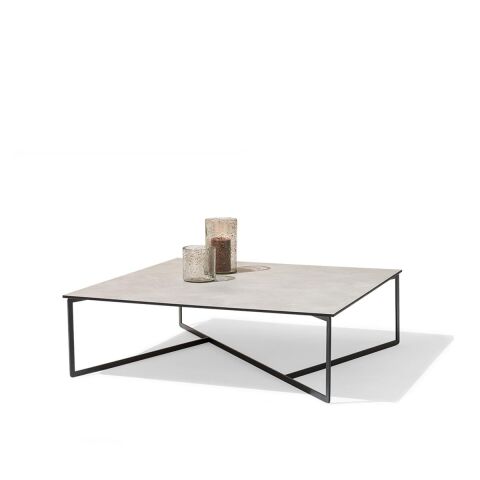 Terna Bahçe Laminat Gri Sehpa 90X90