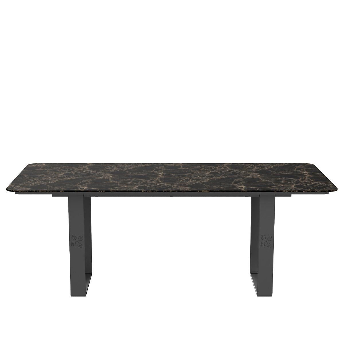 Adola S0 Tbad204M Mermer Yemek Masası Dark Emprador
