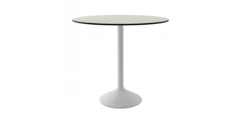 Stato B Bahçe Beyaz Ayaklı Krem Masa Çap:80