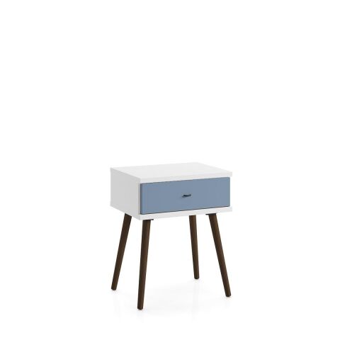 Sodade Komodin M3CM 100X40 H53 cm Beyaz-Mavi