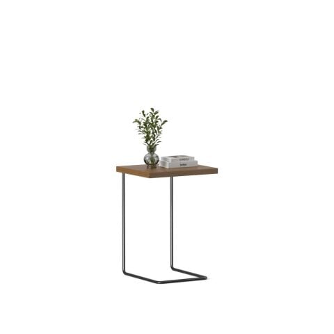 Bremen Zigon Sehpa 3'lü Set Teak Laminant Epoksi Ayak