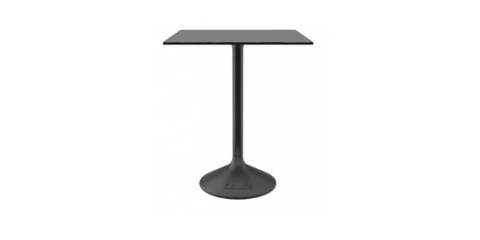 Stato B Bahçe Siyah Ayaklı Gri Masa 70X70