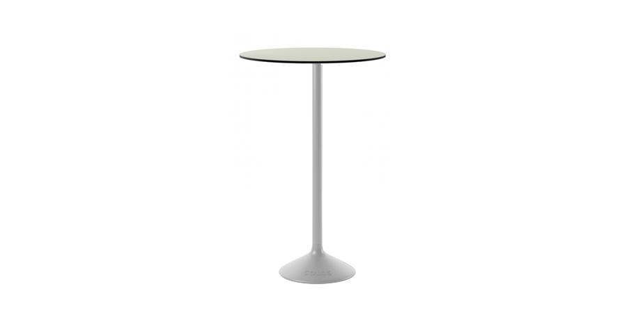 Stato B Bahçe Beyaz Ayaklı Krem Masa Çap:60