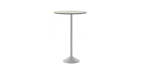 Stato B Bahçe Beyaz Ayaklı Krem Masa Çap:60