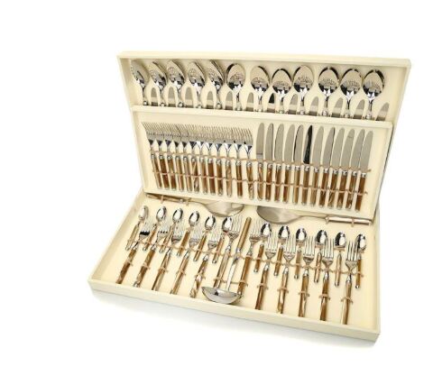 Rivadossi Rodi Kemik Rengi 75 Parça Çatal Bıçak Seti