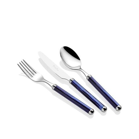 Rivadossi Rodi Lacivert 36 Parça Çatal Bıçak Seti