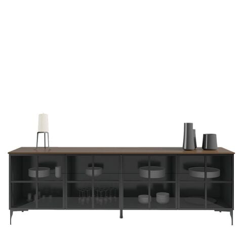 Babil Ahşap Büfe S2 Sbb4c Smoked Meşe