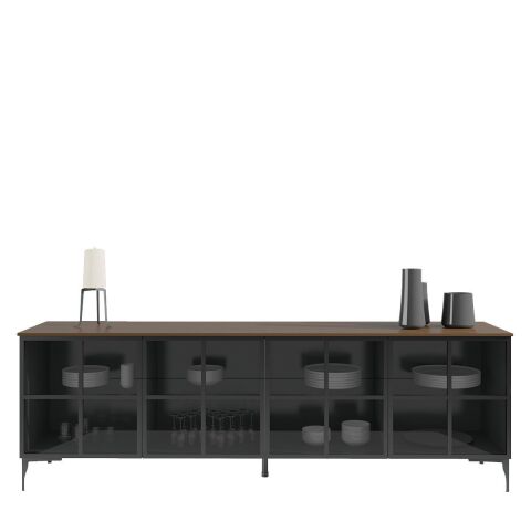 Babil Ahşap Büfe S2 Sbb4c Smoked Meşe