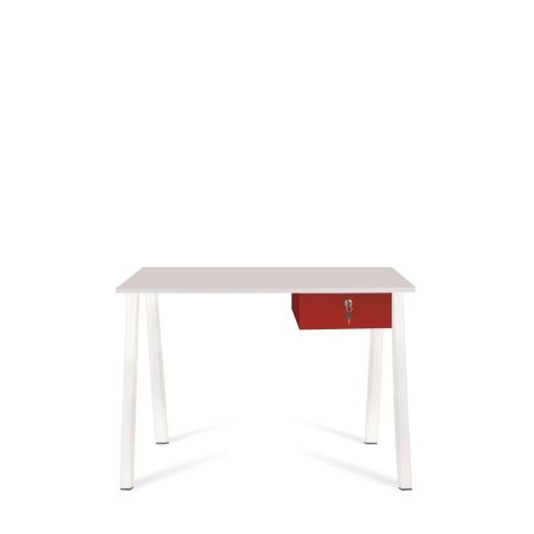Alfa Çalışma Masası Lake 120x70 Beyaz - Kırmızı