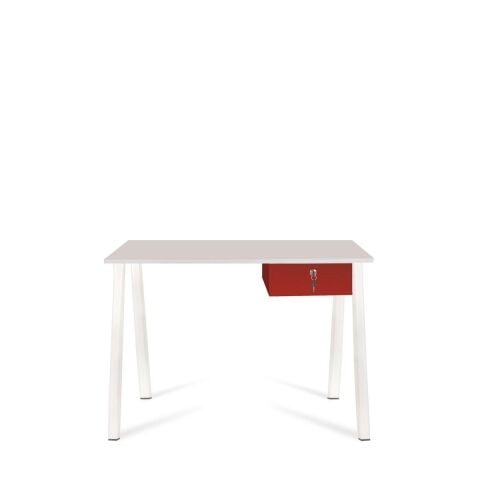 Alfa Çalışma Masası Lake 120x70 Beyaz - Kırmızı