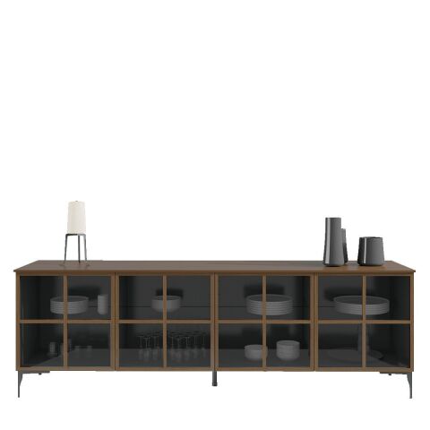 Babil Ahşap Büfe S2 Sbb4c Smoked Meşe