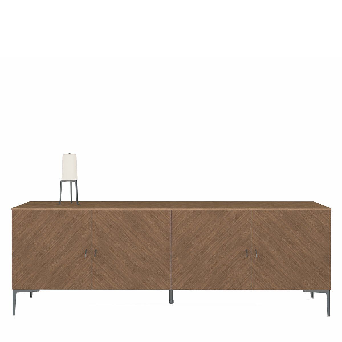 Juliet Ahşap Büfe S1 Sbj4cv Kaplama Smoked Meşe