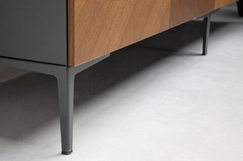 Juliet Ahşap Büfe S1 Sbj4cv Kaplama Smoked Meşe