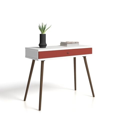 Sodade Dresuar 100X40 H77 cm Beyaz - Kırmızı
