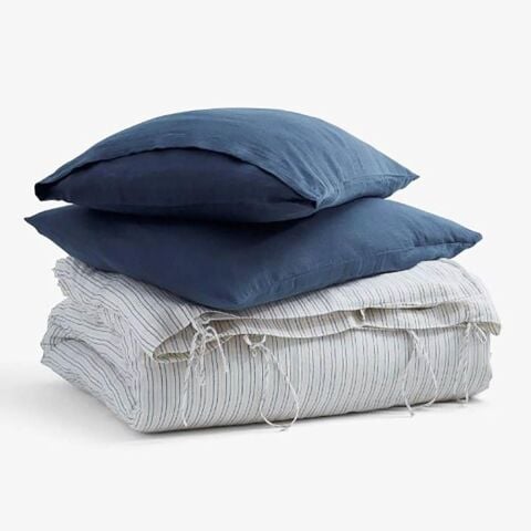 Jojo Mia Larin Çift Kişilik Nevresim Seti 200x220 Krem Denim