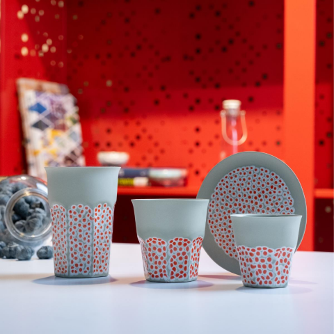 Koi Adaçayı Mini Porselen Bardak Yeşil