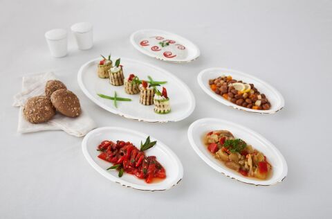 Eser-i İstanbul 6 Kişilik Yemek Takımı 28 Parça Altın