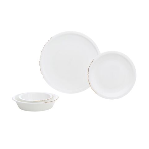 Eser-i İstanbul 6 Kişilik Yemek Takımı 24 Parça Altın 31 cm