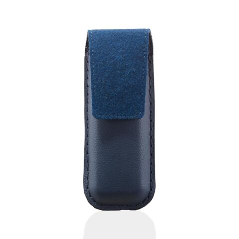 Deri Keçe Kapaklı Kalemlik Lacivert