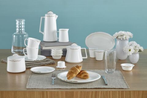 Eser-i İstanbul 6 Kişilik Kahvaltı Takımı 31 Parça Altın