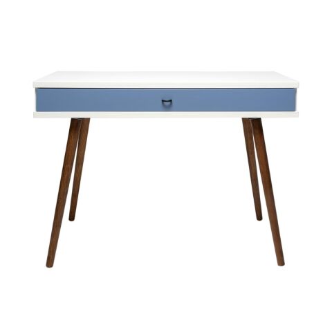 Sodade Dresuar 100X40 H77 cm Beyaz - Mavi