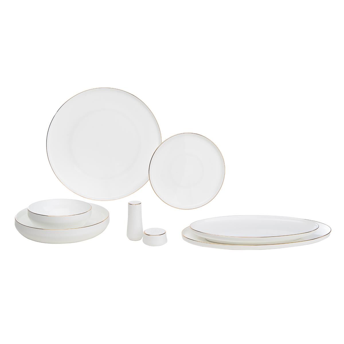 Sufi 6 Kişilik Yemek Takımı 28 Parça Altın