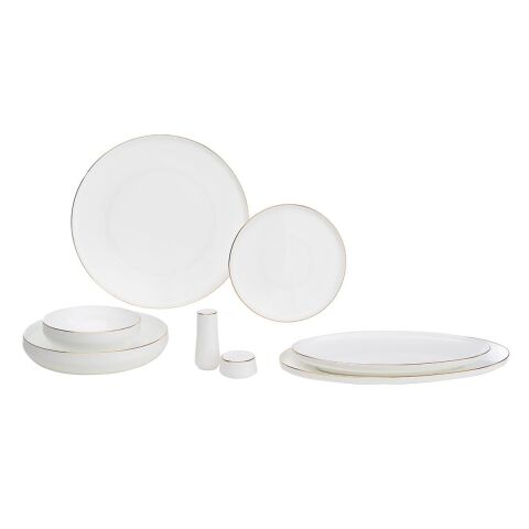 Sufi 6 Kişilik Yemek Takımı 28 Parça Altın