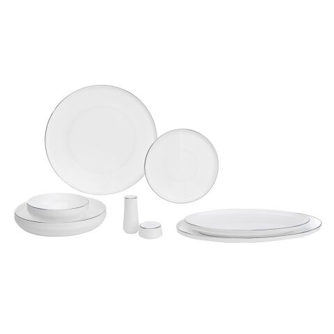 Sufi 6 Kişilik Yemek Takımı 28 Parça Platin