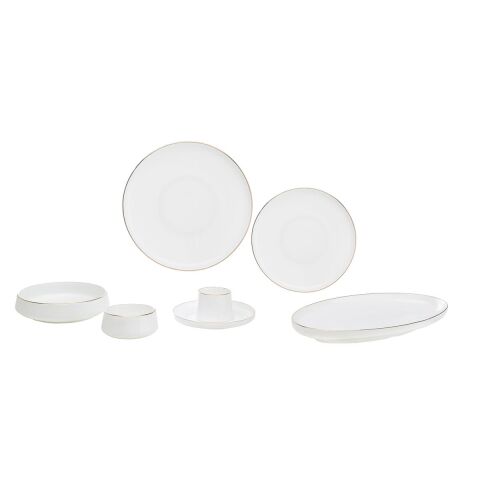 Sufi 6 Kişilik Kahvaltı Takımı 37 Parça Altın