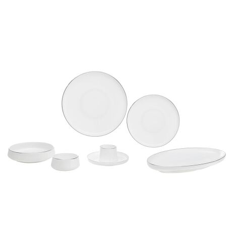 Sufi 6 Kişilik Kahvaltı Takımı 37 Parça Platin