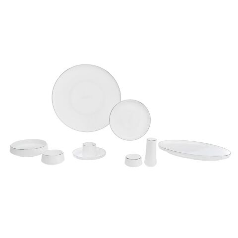 Sufi 6 Kişilik Kahvaltı Takımı 40 Parça Platin